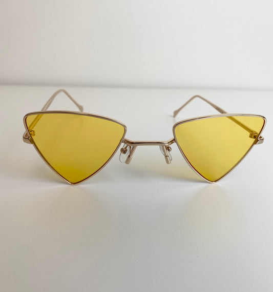 Three Sides To A Story Sunglasses - Yellow