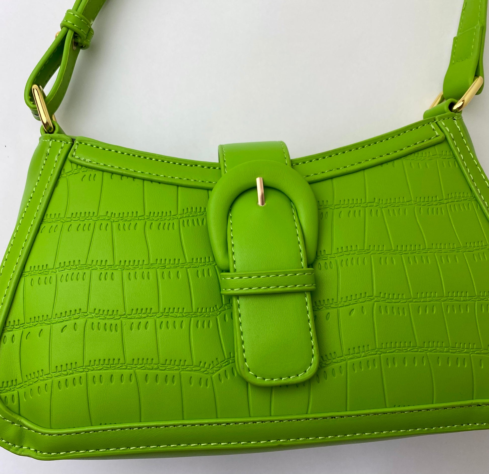 Lime green shoulder discount bag