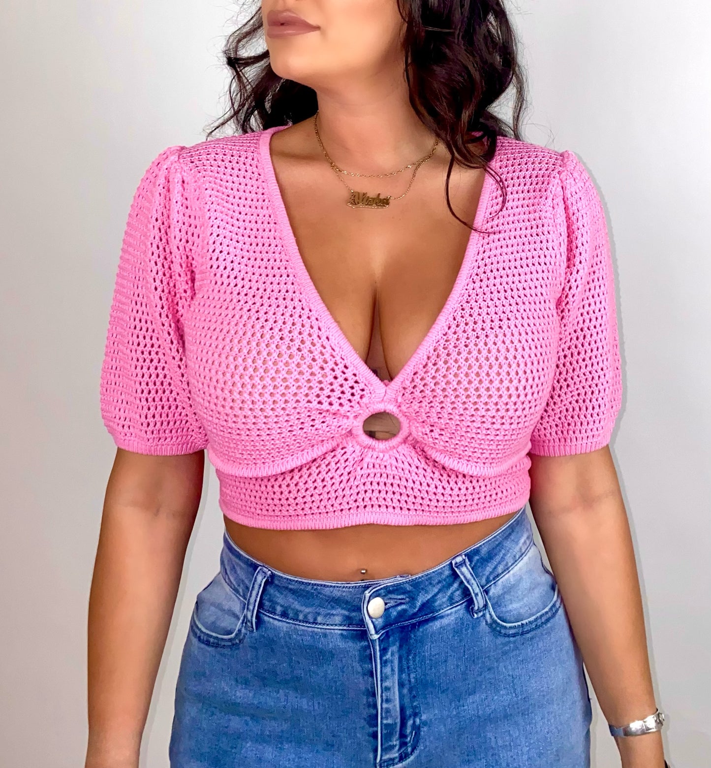 Pretty In Pink Crochet top