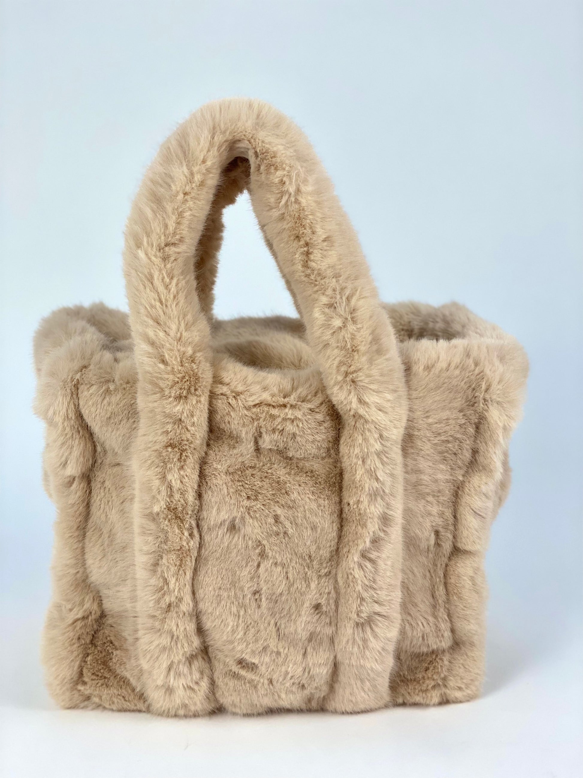 Fuzzy tote cheap