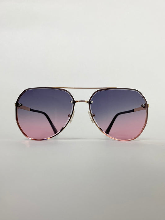 Glamorous Sunglasses -Black to Pink