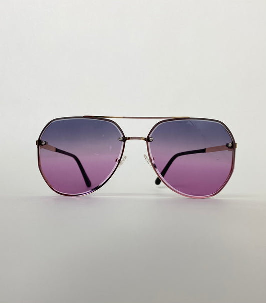 Glamorous Sunglasses -Black to Purple
