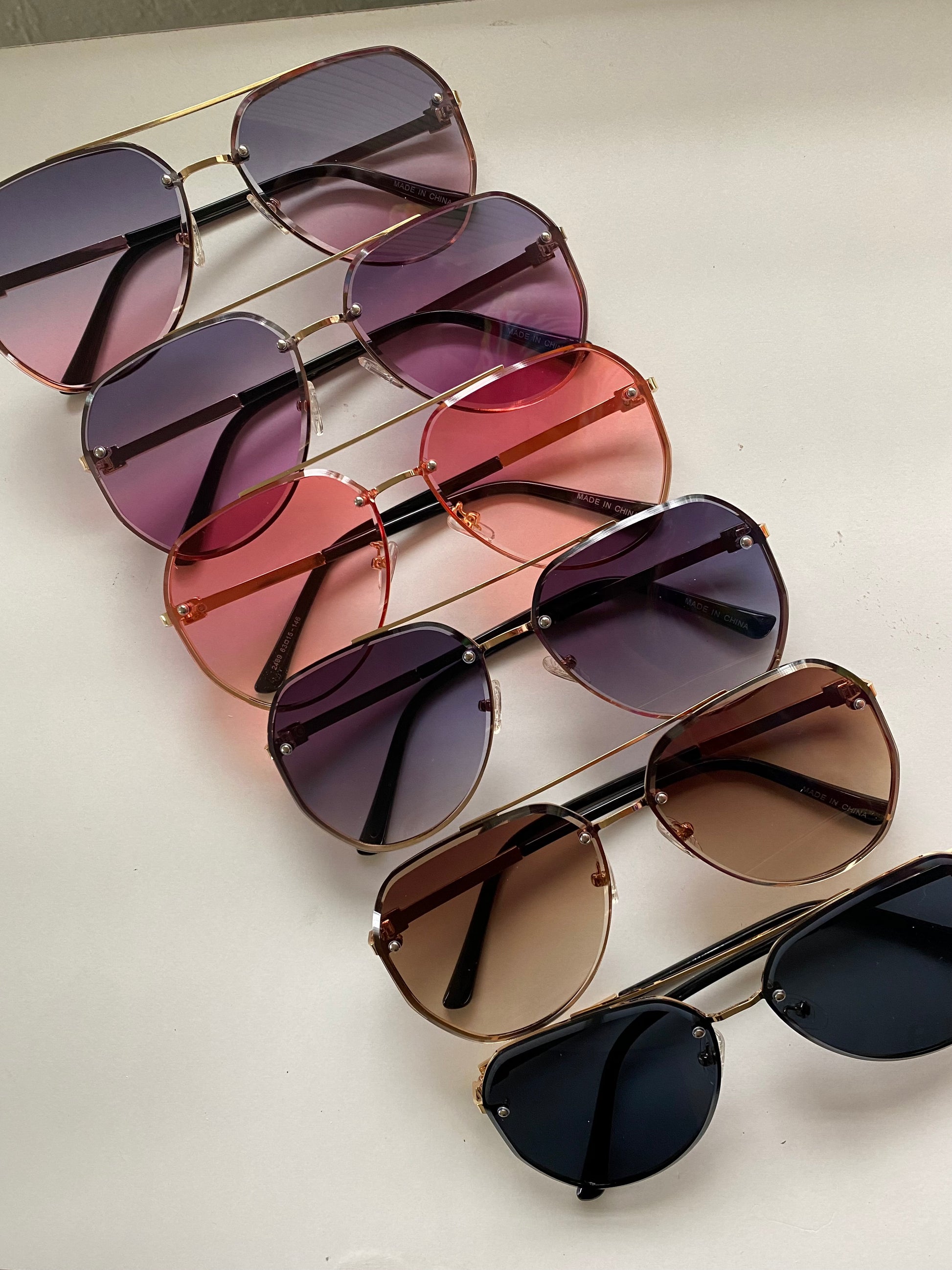 Glamorous Sunglasses -Black to Pink – CleoBelle's Boutique